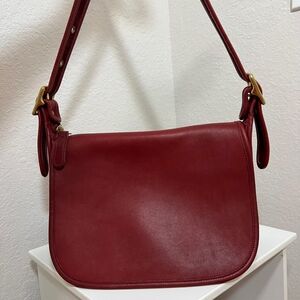 Vintage 1998 Coach Patricia Legacy Red Crossbody Bag